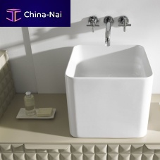 Countertop washbasin CUBEporcelainsquarecontemporary