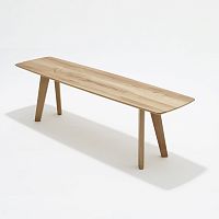 Contemporary bench FINNoaksolid woodbeech