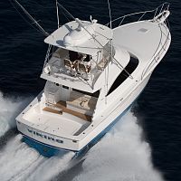 Inboard express cruiser 44Cdieselflybridgecruising