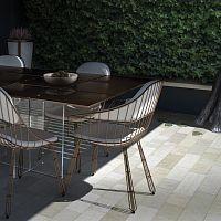 Contemporary dining chair NODOoutdoorindooracrylic fabric