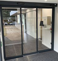 Entry door OPTIMA 100 et 150aluminumslidingcontemporary