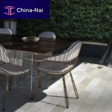 Contemporary dining chair NODOoutdoorindooracrylic fabric