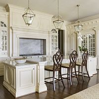 Traditional kitchen WENTWORTH woodenislandmedium-size