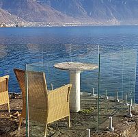 Glass panel railing PACIFIC indooroutdoorfor stair