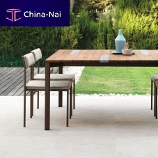 Contemporary chair CASILDAoutdoorfabricstainless steel base