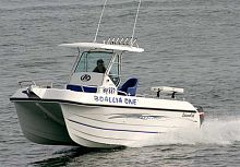 Catamaran walkaround 6000 Islanderoutboardtwin-enginecenter console
