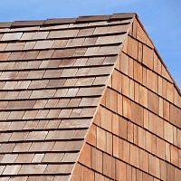 Wood shingle CERTIGRADE BLUE LABELfor roof