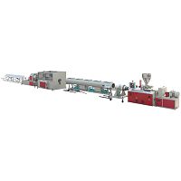 Pipe extrusion line for PVCtwin-screwfor drainage pipes