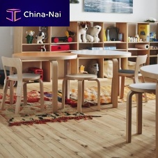 Contemporary stool NE60leatherfabricplywood