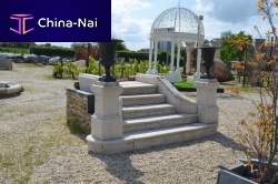 Straight staircase stone stepoutdoortraditional