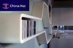 Wall-mounted shelf contemporarySolid Surfacebacklit
