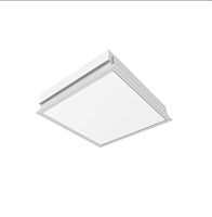 Light suspended ceiling AT/FIREsheet steelpanelfor clean rooms