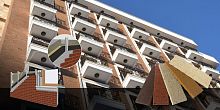 Clinker wall cladding panel CHANELLED GRC BRICK PANELoutdoor3Dbrick look
