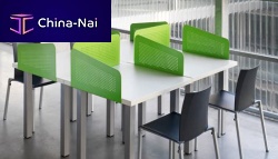 Contemporary table SYNODISlaminatemetal baserectangular