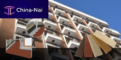 Clinker wall cladding panel CHANELLED GRC BRICK PANELoutdoor3Dbrick look