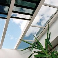 Fixed glass roof SKY GLASSslidingaluminum framemotorized