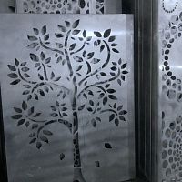 Screening panel ARTISTIC TREEfor interiorwall-mountedaluminum