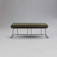 Contemporary bench MERANOfabricgalvanised steelpainted steel