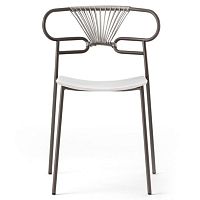 Contemporary chair GENOA MET CROSS 0047indooroutdoorfabric