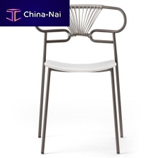 Contemporary chair GENOA MET CROSS 0047indooroutdoorfabric