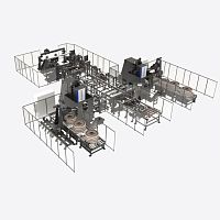 Metal parts production cell BMCautomatic