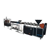 Pipe extrusion line for PVC