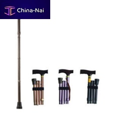 T-handle walking stick folding