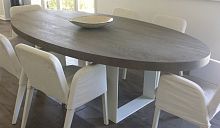 Contemporary dining table HAUTEoakovalhome