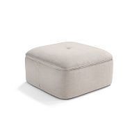 Contemporary pouf Teofabricleathersquare