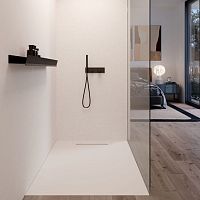 Rectangular shower tray SANDYraisedabove floorceramic