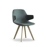 Contemporary chair EYES ARM: EJ 2indoorfabricleather