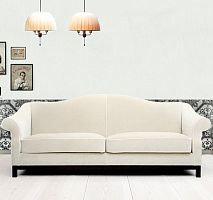 Traditional sofa CASABLANCAvelvetbeige3-seater