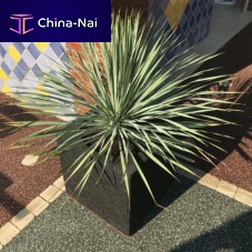 EPDM flower pot HEXDALLE® HEXCUBErubberfree-standingcube