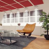 Wall-mounted sound-absorbing panel for ceilingfor false ceilinghanging