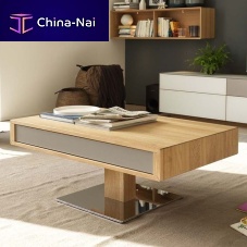 Contemporary coffee table LIFToakwalnutbeech