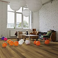 Engineered parquet floor SLIMoakteakAmerican walnut