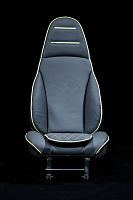 Aircraft cabin headrest cover