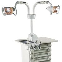 Table-mounted surgical light halogen2-arm