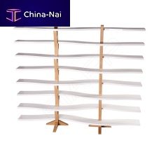 Beauty product display rack SNAKE 472clothingfor shoewooden