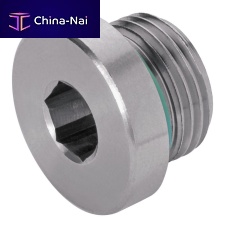 Round plug 1123 with hexagonal headthreadedstainless steel