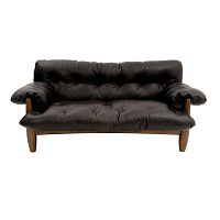 Traditional sofa MOLEleatherbrowngray