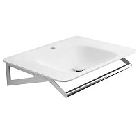 Corian® washbasin B46CMM16wall-mountedstonestainless steel