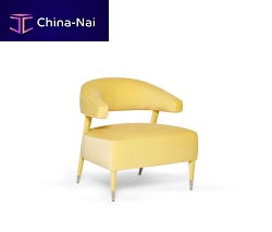 Contemporary armchair Feminavelvetcottonleather