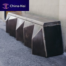 Original design bench BRUTALISTsolid woodsteelcustom