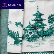 Upholstery fabric AMAZING GARDEN for curtainpatternedgreen