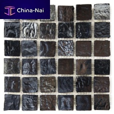 Indoor mosaic tile BWMN400wallglasstextured