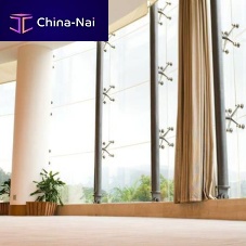 Point-fixed curtain wall glasstransparent
