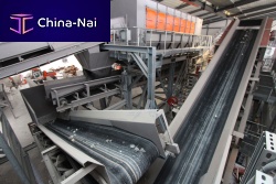 Belt conveyor inclinedtransportingrecycling