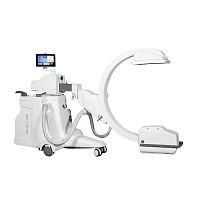 Mobile C-arm Xenox C400with flat panel detectorwith video columnwith integrated video monitor