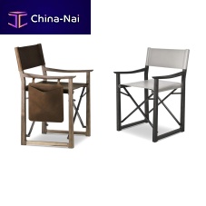Contemporary chair CLAPindoorsplit leatherfull-grain cowhide